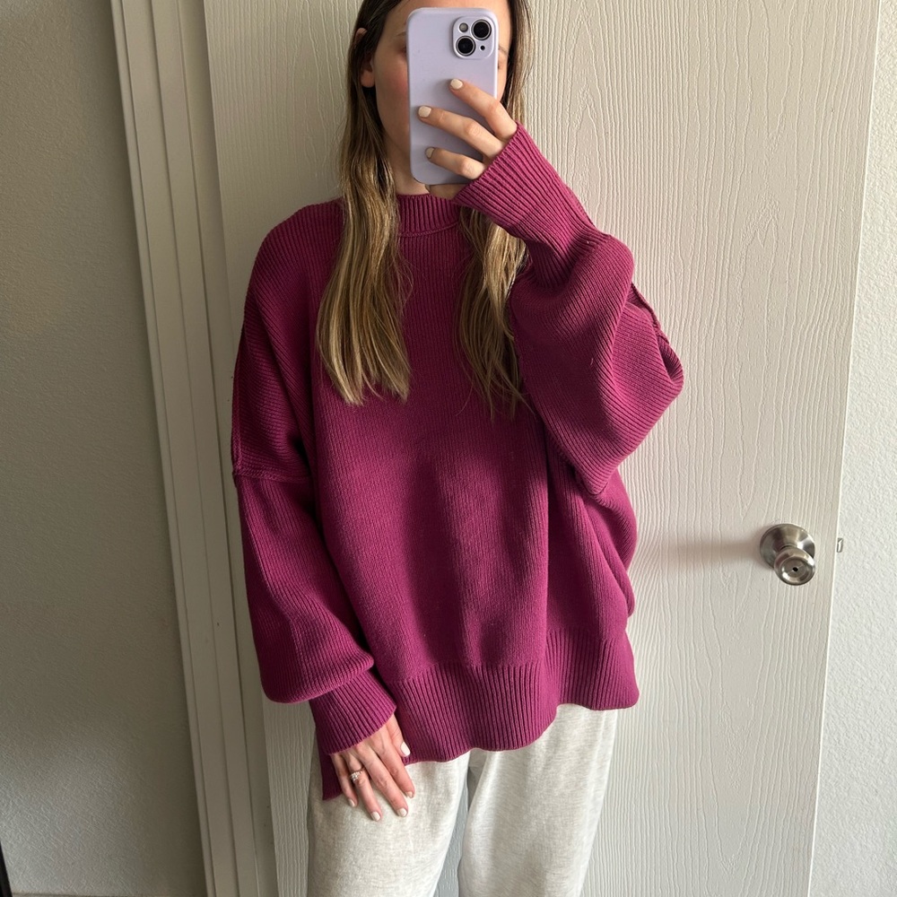 NWT Free People Easy Street Tunic XS Dreamy Mulberry